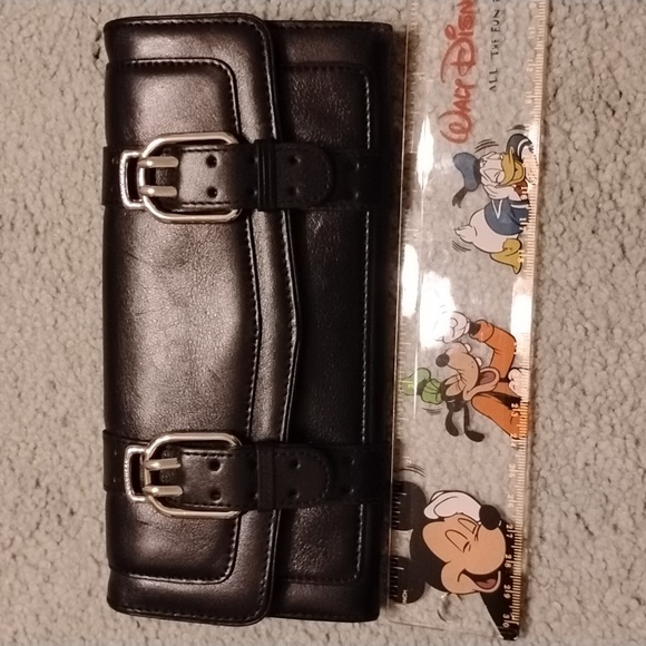 NWT Cole Haan black buckle wallet